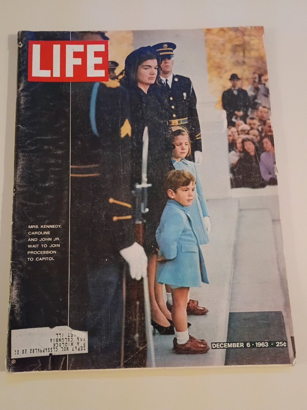 Rare Life Magazine Issue of Jacqueline Kennedy and children , 1993